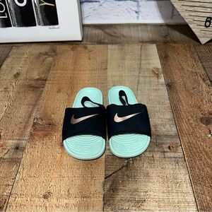Nike Kawa SE Slides Sandals youth 10 C mint foam